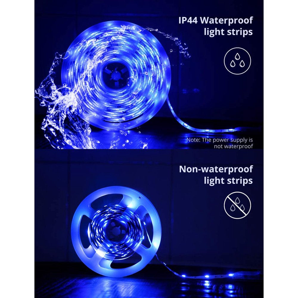 Multi-Color and White Waterproof 32Ft RGB Color Changing LED Light Strip with Remote Control for any Camper and RV Decoration